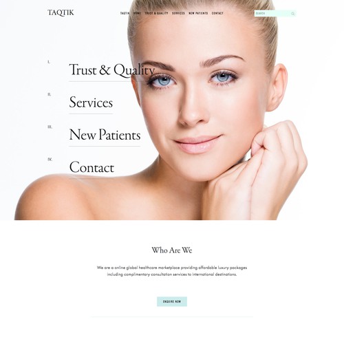 Cosmetics Surgery Website Home Page