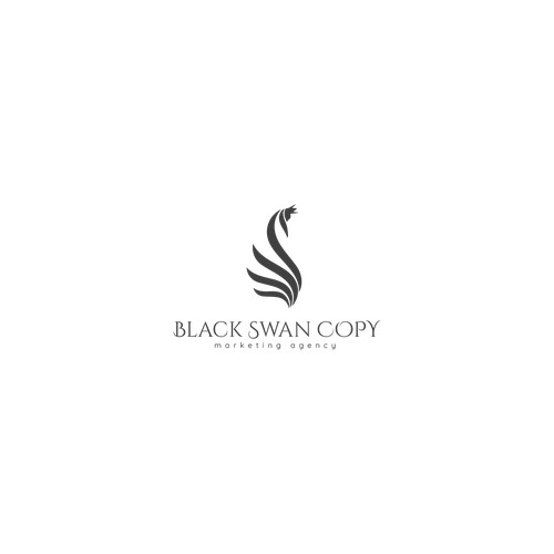 Black Swan Copy Logo Design 