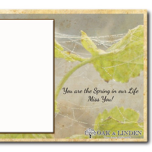 Create grandparents-friendly postcard for Oak & Linden
