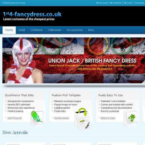 Create the next banner ad for 1st4 Fancy Dress