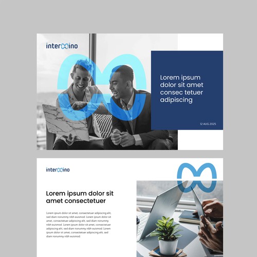 Branded Clean Slide Template Design