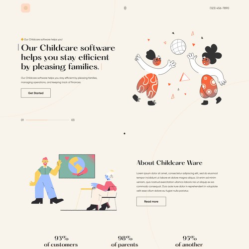 Childcare website design