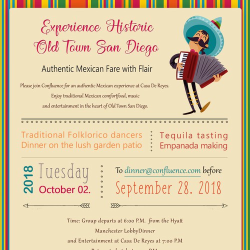 Design a Mexican Restaurant Dinner Invitation