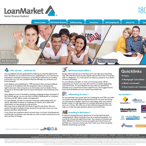 Create a lead generating website for Loan Market (Mortgage Broker)