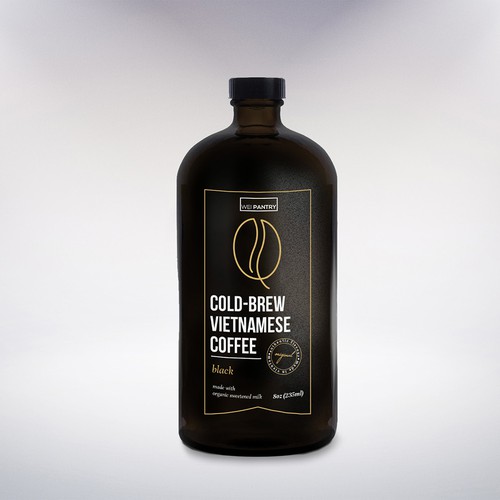 Minimal Coffee Brew label 