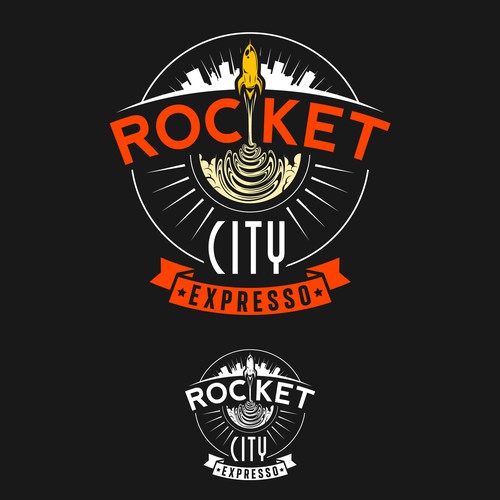 Create a winning logo for Rocket City Expresso!