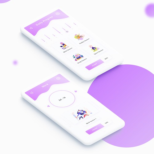 Pomodoro app UI & UX design