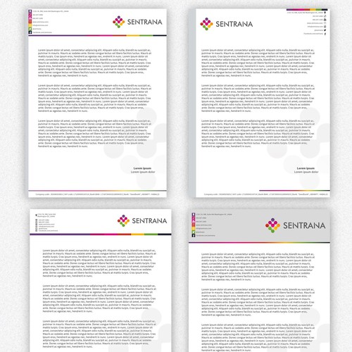 Letterhead design for Sentrana