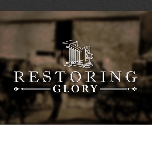 Create a classic styled logo for luxury British based photographrestoration house.