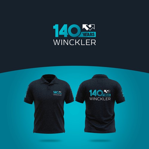 140 Years Anniversary Logo & Polo Shirt Design for WINCKLER