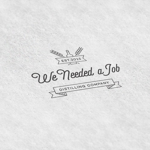 Logo for We Needed a Job Distilling Company