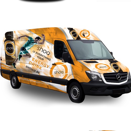 Energy Drink Van Wrap Design