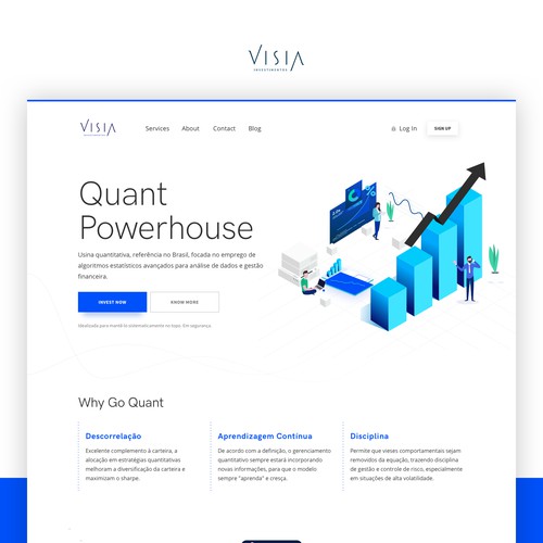 Visia Landing page