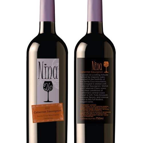 Create labels for NINA 26 wine