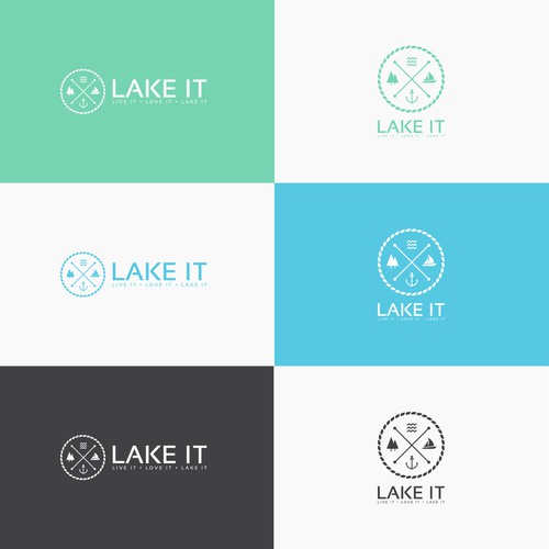 Lake life clothing retail store logo