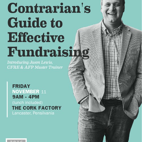 Poster concept for Fundraising Seminar