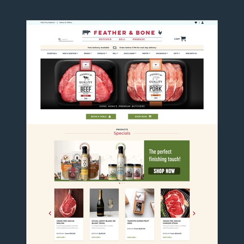 Professional Website Design for Butchers