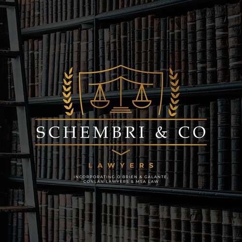 Classic logo design for a law firm