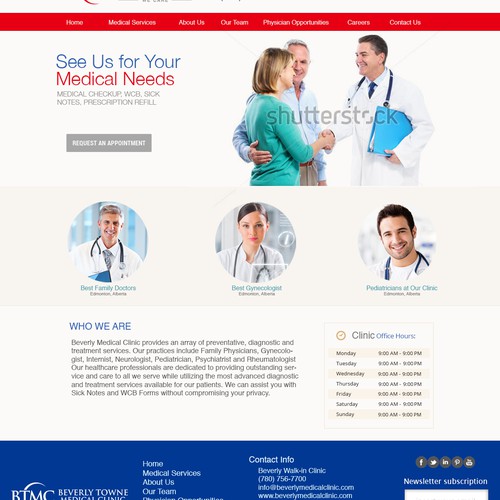 doctor website design