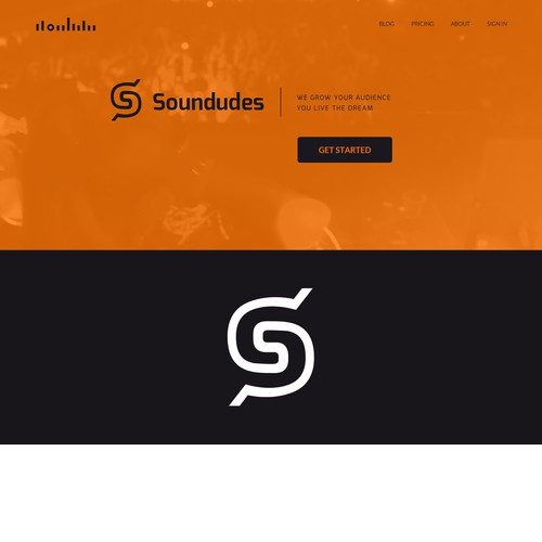 Logo concept for music 