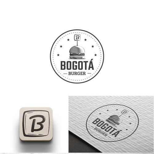 Logo concept for burger restaurant