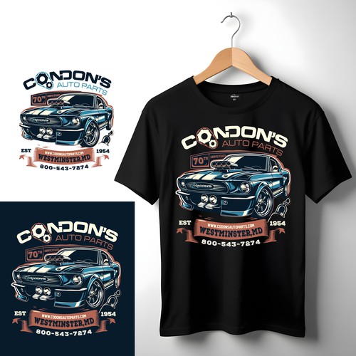 Auto garage t-shirt