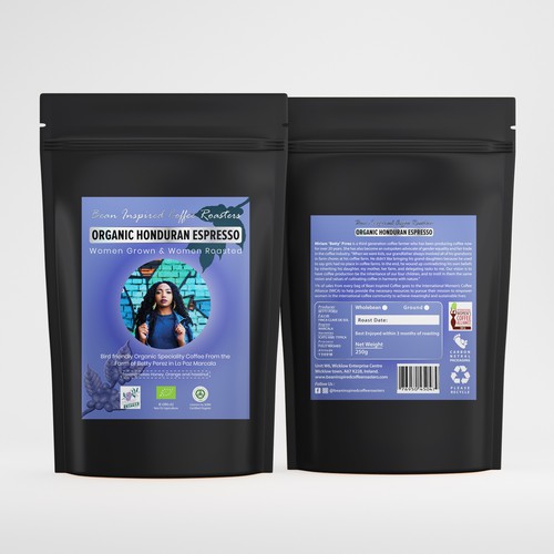pouch label design