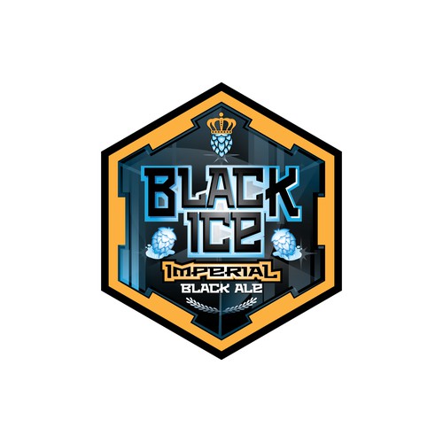 Make us a specific Beer logo - Black Ice Imperial Black Ale