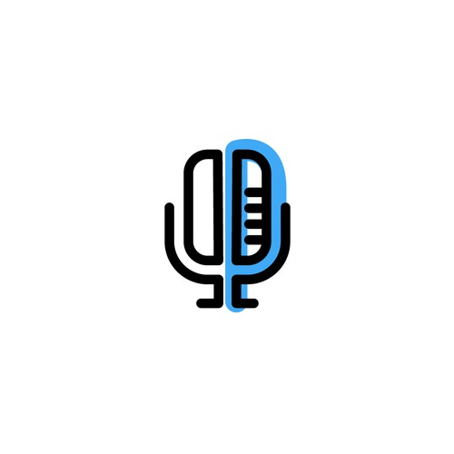 Logo concept for a podcast webpage