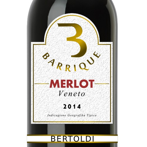 Bertoldi Barrique Merlot label 1