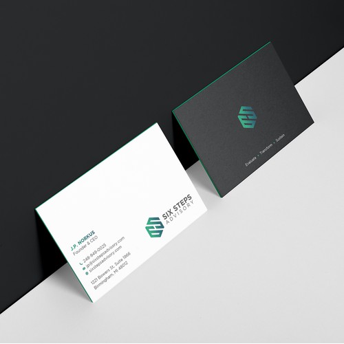 Elegant business card for small business firm