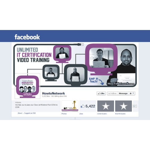 Facebook Background for IT Training Company