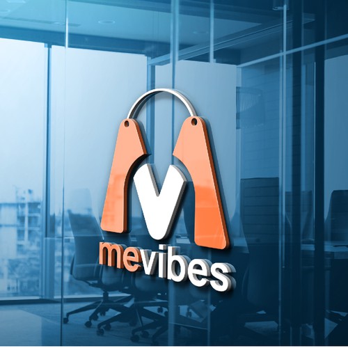 Iconic fun and playful logo for MeVibes online store