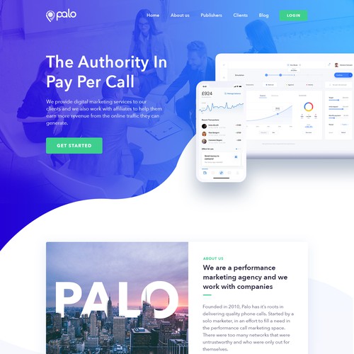 Wordpress Design for Leading Agency“PALO”