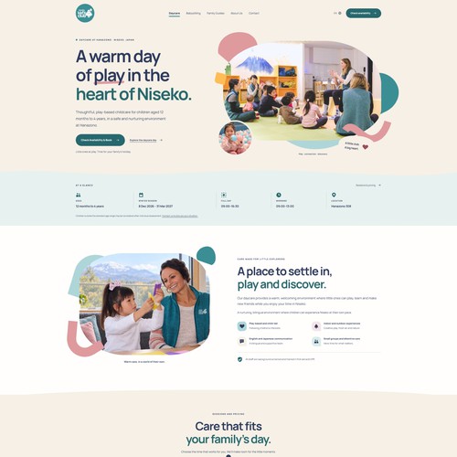 Daycare web page