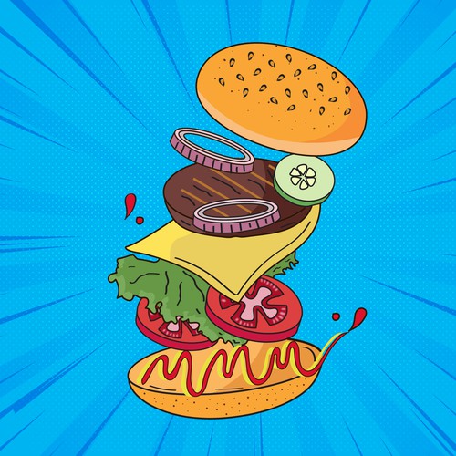 Messy Burger concept