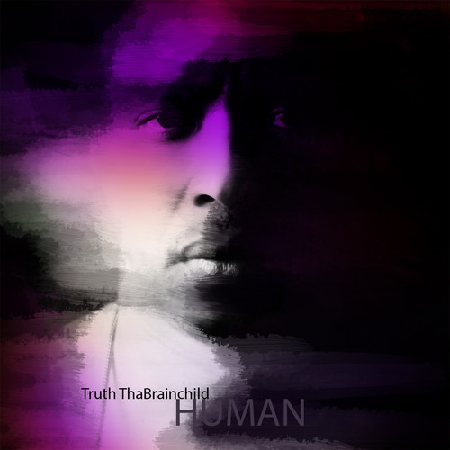 Create an album cover for up & coming artist Truth thaBrainchild