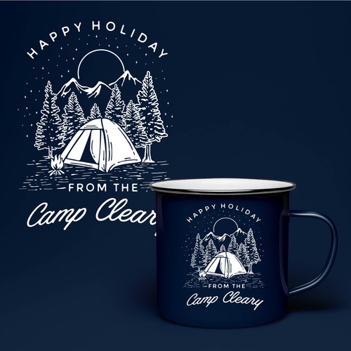 Camping Scene for Mug cover