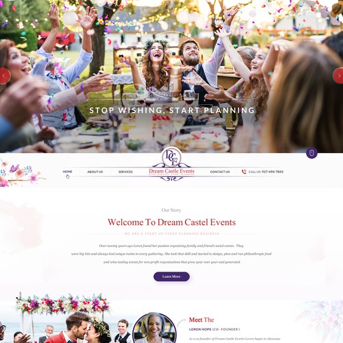Event Planner Needs Creative Website