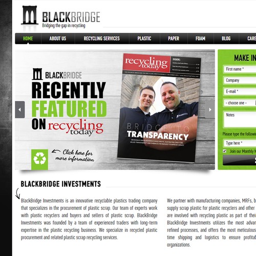 Feature image for BlackBridge website