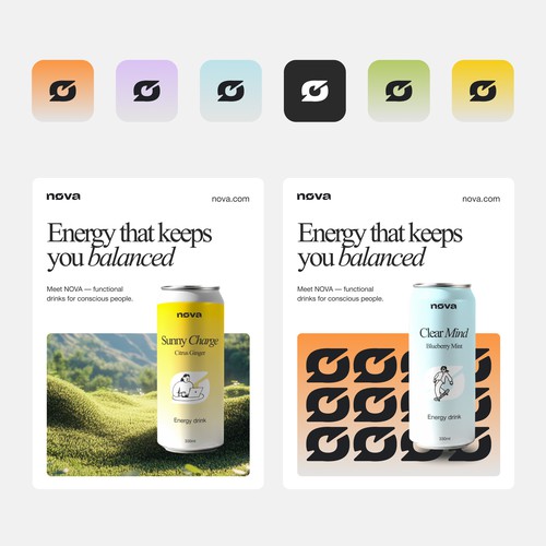 Brand identity of energy drink