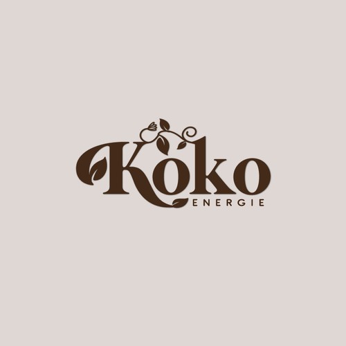 Design a creative organic logo for KoKo Energie - an essential oil company.