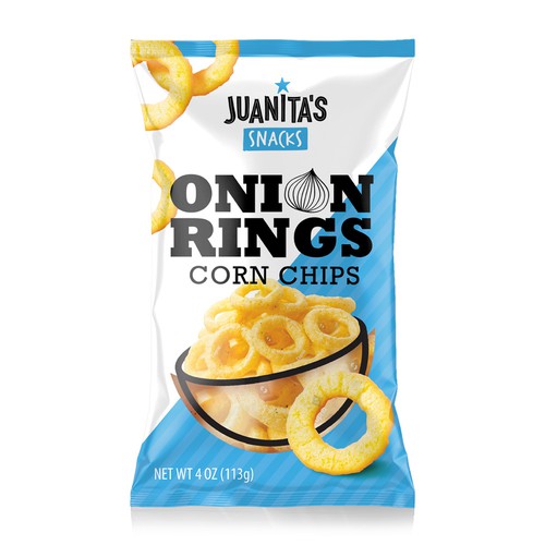 Juanita's Snacks Onion Rings Corn Chips