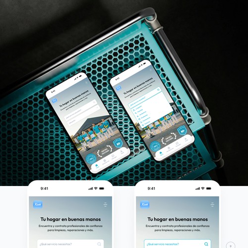 Mobile-Responsive Home Services & Cleaning Web UI/UX