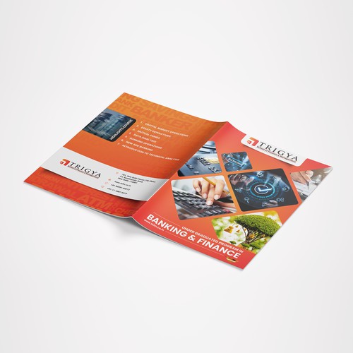 Bifold Brochure for Banking & Finance industry.