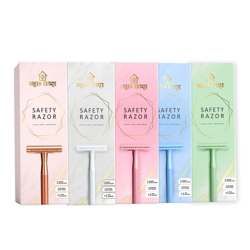 Package design for women safety razor