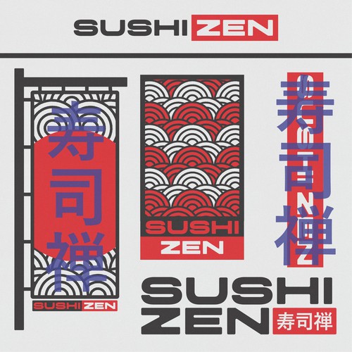Sushi Zen logo Design