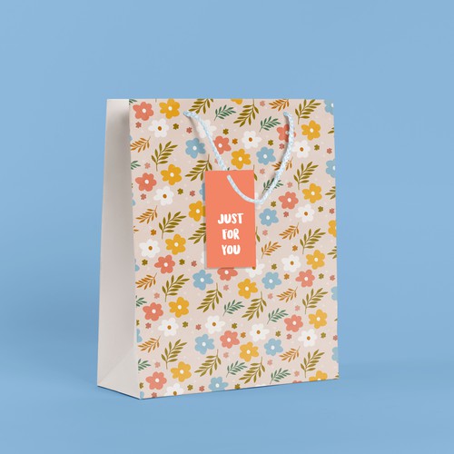 Floral Gift Bag