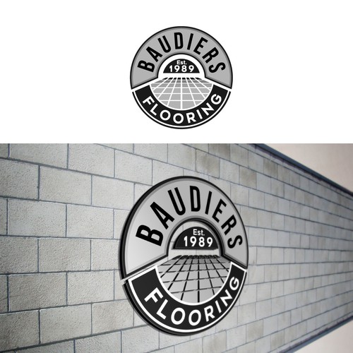 Bold logo concept for flooring company