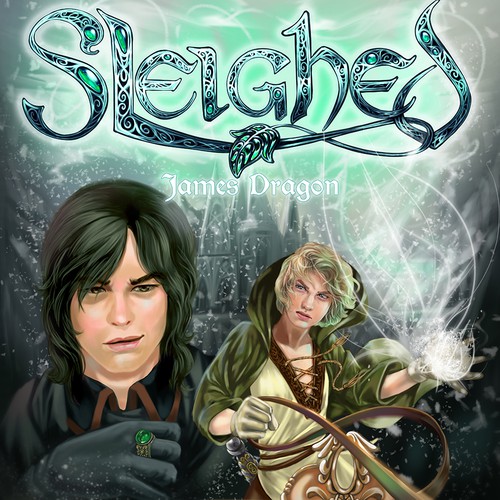 Book cover and character art for Sleighed04